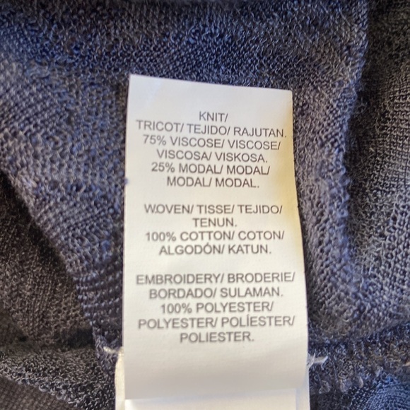 Lucky Brand Blue Lace Peasant Top Size XS - Picture 12 of 16